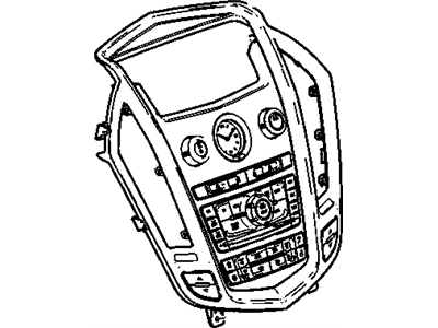 GM 20848224 Control Assembly, Amplitude Modulation/Frequency Modulation Stereo & Clock & Audio D*Dark Argt Metal