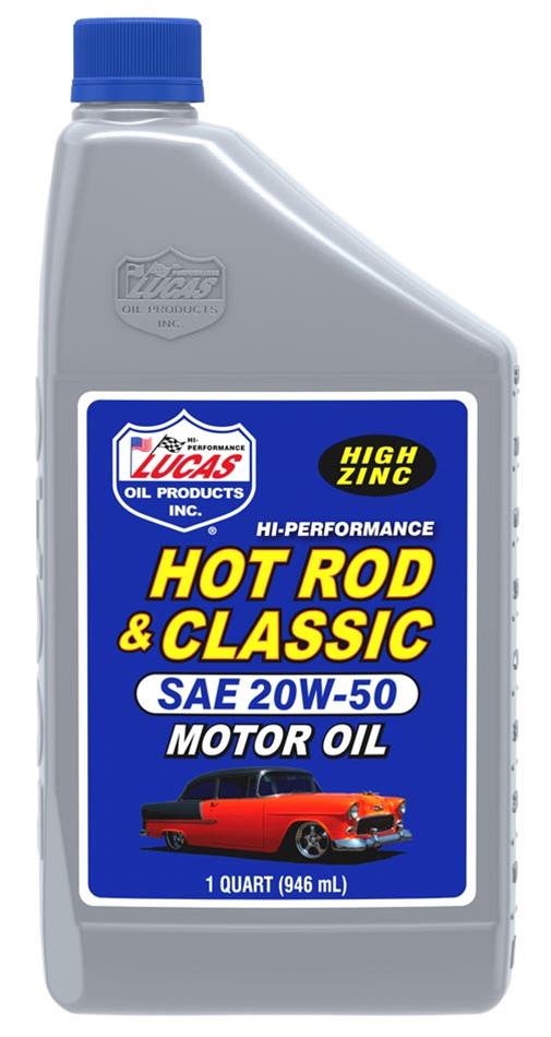 luc-10689 Lucas Hot Rod & Classic Car Motor Oil SAE 20W-50 1qtr - Afbeelding 1